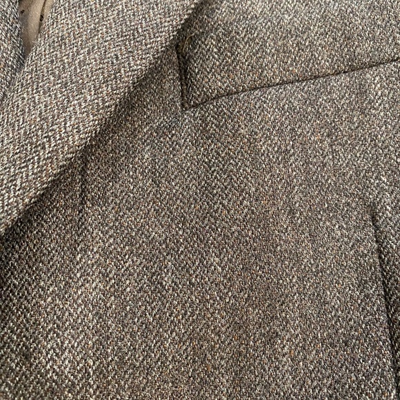 Kenneth Cole Awearness Herringbone Wool Blazer 44R Slim Fit - Picture 2 of 10